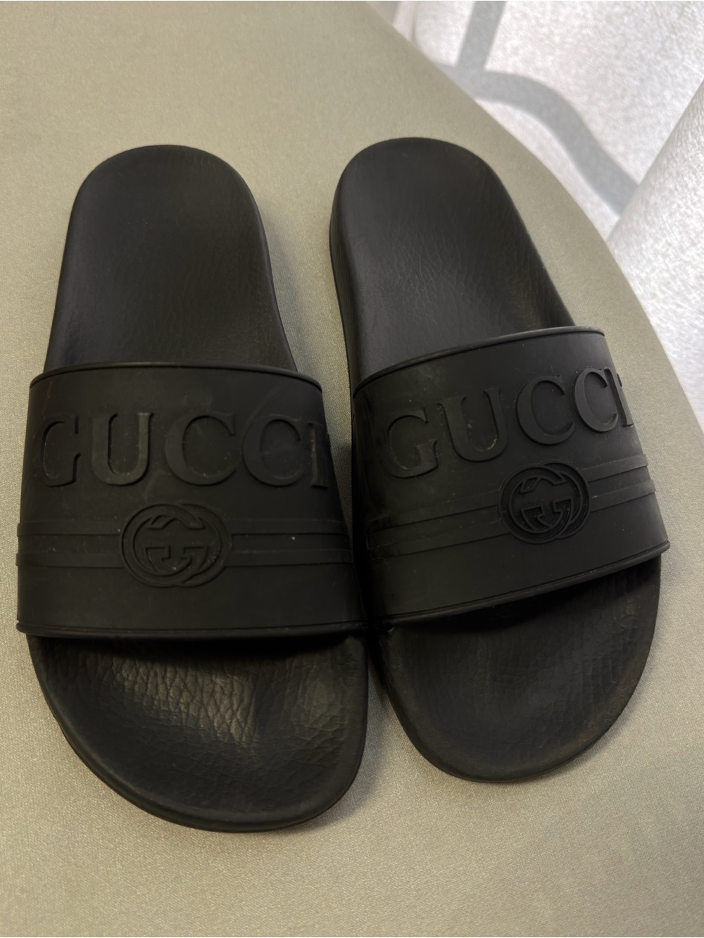 Gucci Black Pool Slides